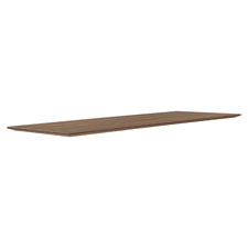Lorell Electric Height-Adjustable Walnut Knife Edge Tabletop, Sold as 1 Each