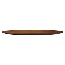 Lorell Foldable Hospitality Table Walnut Tabletop, Sold as 1 Each