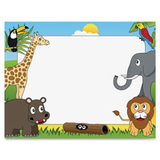 Geographics Animal Theme Border Certificates, Sold as 1 Package, 25 Sheet per Package 