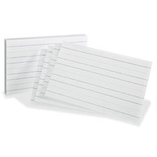 Oxford Primary Ruled Index Cards, Sold as 1 Package