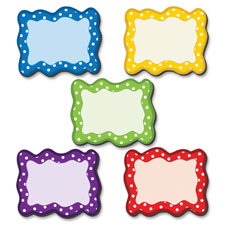 Teacher Created Resources Polka Dots Blank Magnet Cards, Sold as 1 Package, 18 Each per Package 