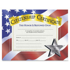 Flipside Citizenship Certificate, Sold as 1 Package