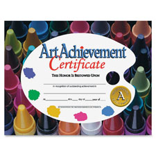 Flipside Art Achievement Certificate, Sold as 1 Package