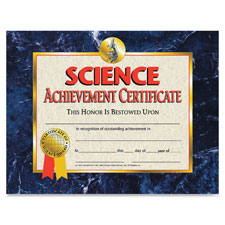 Flipside Science Achievement Certificate, Sold as 1 Package