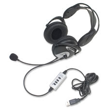 Califone Usb Headphones Wired W/ Unidirectional Mic Via Ergoguys, Sold as 1 Each