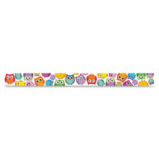 Carson-Dellosa Colorful Owls Straight Borders, Sold as 1 Package
