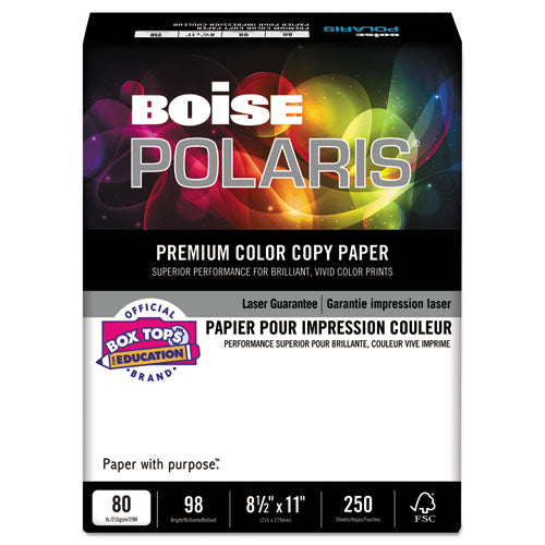 Boise - HD:P Color Copy Cover, 80 lbs., 98 Brightness, 8-1/2 x 11, White, 250 Sheets, Sold as 1 PK