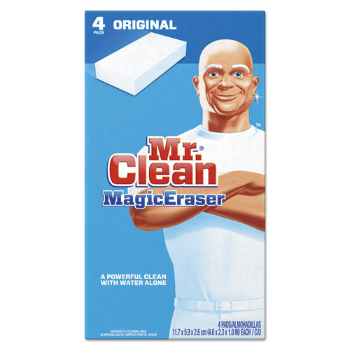 Magic Eraser Foam Pad, 2 2/5" x 4 3/5", White, 4/Box, Sold as 1 Box, 4 Each per Box 