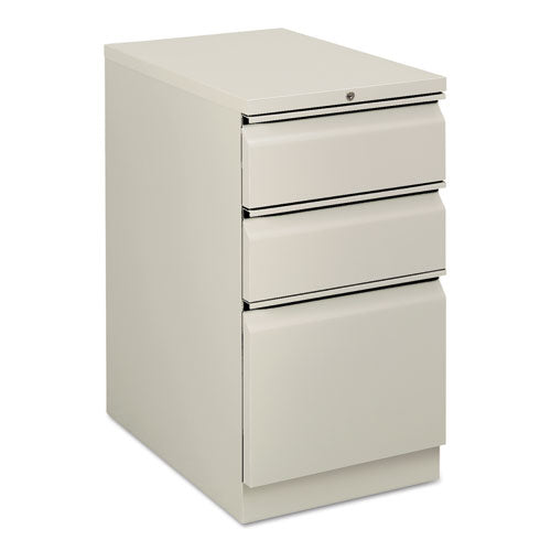 HON - Flagship Mobile Box/Box/File Pedestal, Full Radius Pull, 22-7/8d, Light Gray, Sold as 1 EA