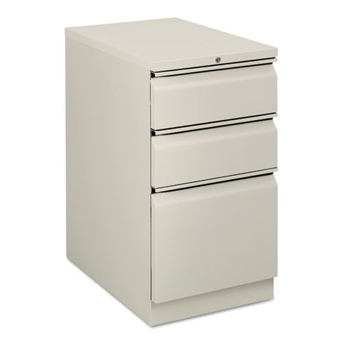 HON - Flagship Mobile Box/Box/File Pedestal, Full Radius Pull, 22-7/8d, Light Gray, Sold as 1 EA