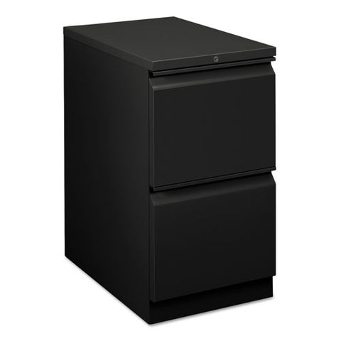 HON - Flagship Mobile File/File Pedestal, Full Radius Pull, 22-7/8d, Black, Sold as 1 EA