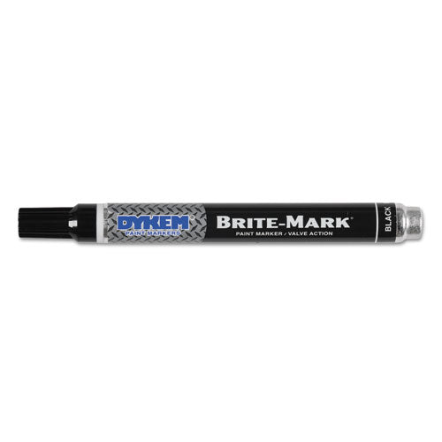 BRITE-MARK Paint Marker, Bullet Medium Tip, Black, Sold as 1 Box, 12 Each per Box 