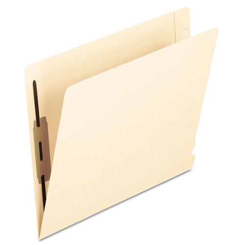 Laminated Spine End Tab Folder with 2 Fasteners, 14 pt Manila, Letter, 50/Box, Sold as 1 Box, 50 Each per Box 