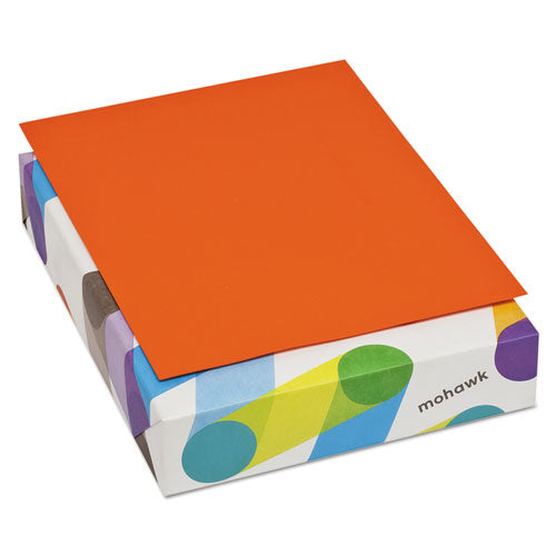 Mohawk - Brite-Hue Multipurpose Colored Paper, 24lb, 8-1/2 x 11, Orange, 500 Sheets/Ream, Sold as 1 RM