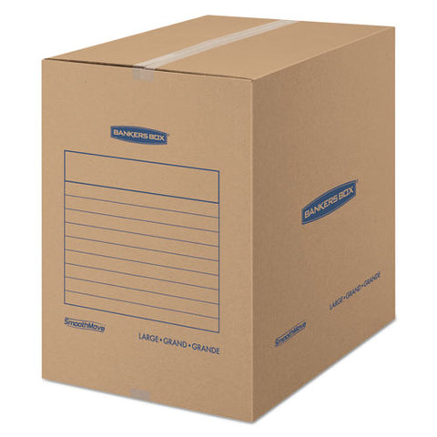 SmoothMove Basic Large Moving Boxes, 18l x 18w x 24h, Kraft, 15/Carton, Sold as 1 Carton, 15 Each per Carton 