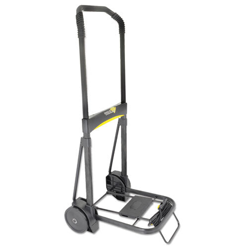 Kantek - Ultra-Lite Folding Cart, 200lb Capacity, 11 x 13-1/4 Platform, Black, Sold as 1 EA