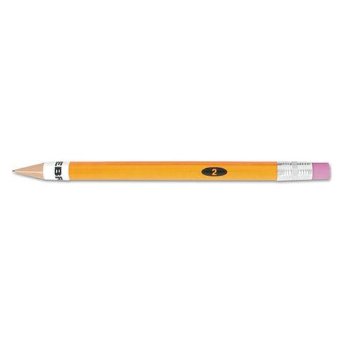 #2 Mechanical Pencil, .7 mm, Yellow, 10/Pack, Sold as 1 Package