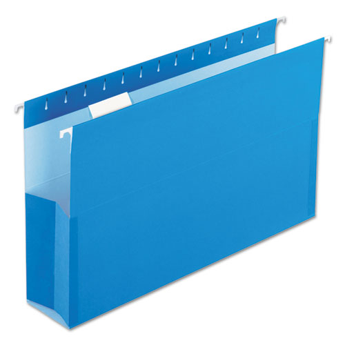 SureHook Reinforced Hanging Box Files, 3" Expansion, Legal, Blue, 25/Box, Sold as 1 Box, 25 Each per Box 