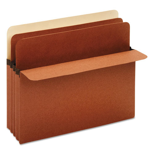 Divider Pockets, 2 Dividers, Redrope, 3 Pockets, Straight Cut, Letter, Brown, Sold as 1 Box, 10 Each per Box 