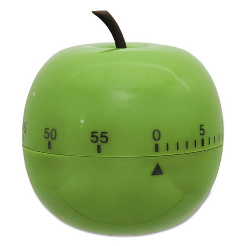 Baumgartens - Shaped Timer, 4 1/2-inch dia., Green Apple, Sold as 1 EA