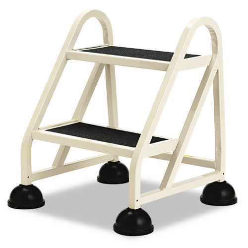 Cramer - Stop-Step Two-Step Aluminum Ladder, 21-1/4w x 20-1/4d x 22-7/8h, Beige, Sold as 1 EA