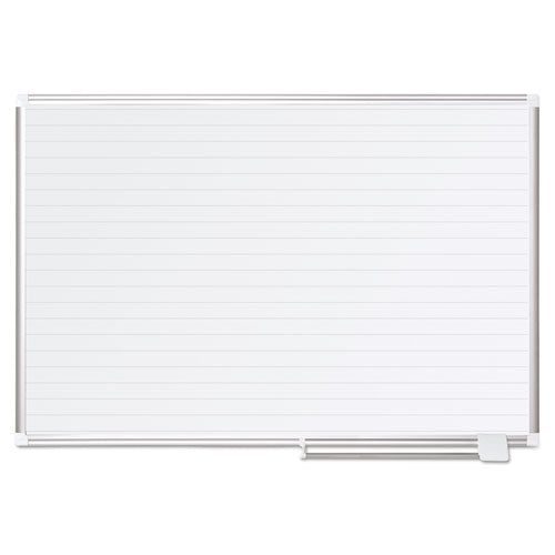 Ruled Planning Board, 48x36, White/Silver, Sold as 1 Each