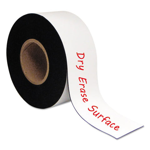 Dry Erase Magnetic Tape Roll, White, 3" x 50 Ft., Sold as 1 Each