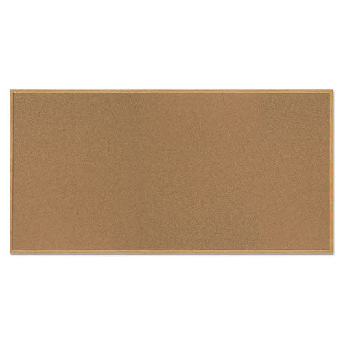 Value Cork Bulletin Board with Oak Frame, 48 x 96, Natural, Sold as 1 Each - BVCSF362001233