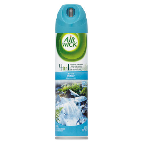 Handheld Air Fresheners, Fresh Waters, 8oz Aerosol, 12/Carton, Sold as 1 Carton, 12 Each per Carton 