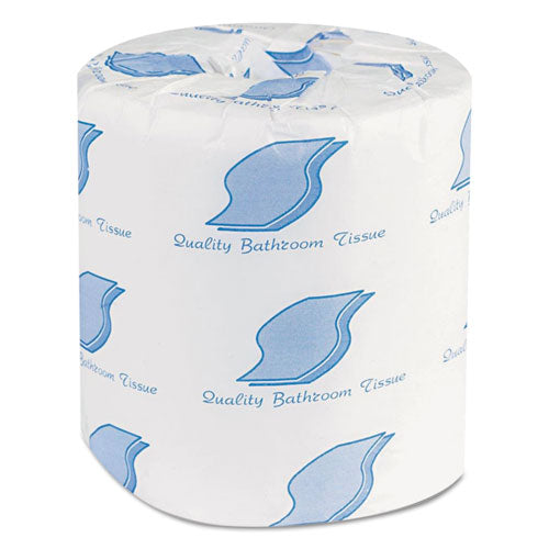 Bathroom Tissues, 2-Ply, White, 500 Sheets/Roll, 96 Rolls/Carton, Sold as 1 Carton, 96 Each per Carton 