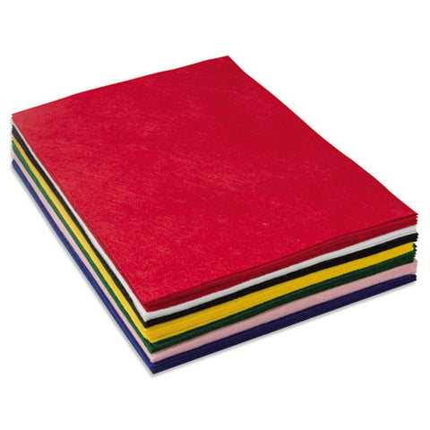 Chenille Kraft - One Pound Felt Sheet Pack, Rectangular, 9 x 12, Assorted Colors, Sold as 1 PK