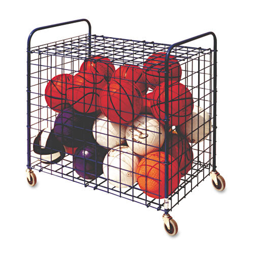 Champion Sports - Lockable Ball Storage Cart, 24-Ball Capacity, Black, Sold as 1 EA