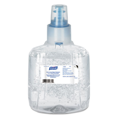 Advanced Green Certified Instant Hand Sanitizer Refill, 1200mL, Fragrance-Free, Sold as 1 Each