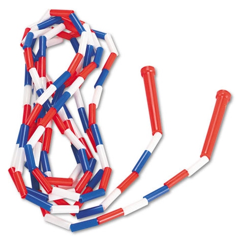 Champion Sports - Segmented Plastic Jump Rope, 16-ft., Red/Blue/White, Sold as 1 EA