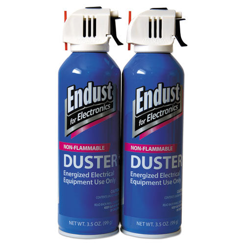 Endust - Compressed Gas Duster, 2 3.5oz Cans/Pack, Sold as 1 PK