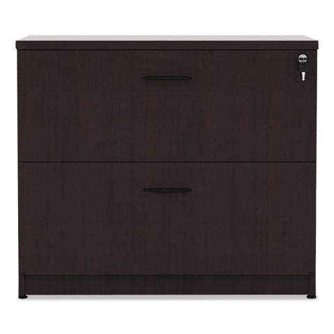 Alera - Valencia Series Two-Drawer Lateral File, 34w x 22 3/4d x 29 1/2h, Mahogany, Sold as 1 EA