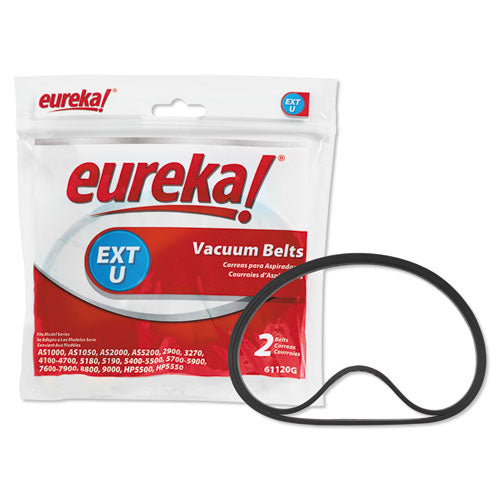 Replacement Belt for Eureka AirSpeed and Sanitaire Upright Vacuums, 2/Pack, Sold as 1 Package