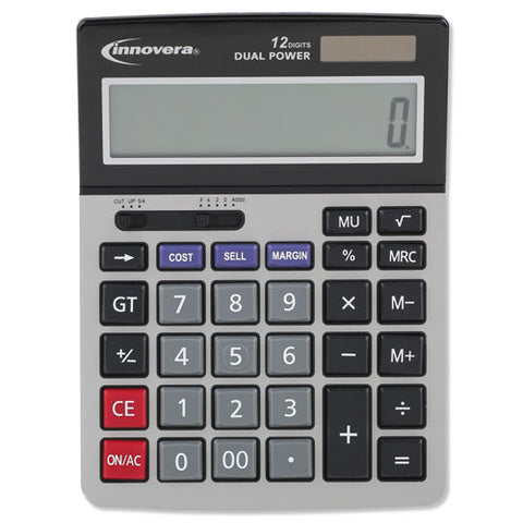 15966 Minidesk Calculator, 12-Digit LCD, Sold as 1 Each