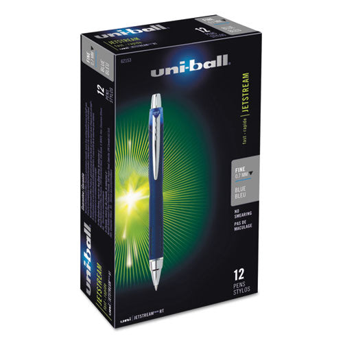 uni-ball - Jetstream RT Roller Ball Retractable Water-Proof Pen, Blue Ink, Fine, Sold as 1 EA