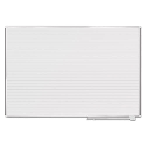 Ruled Planning Board, 72x48, White/Silver, Sold as 1 Each