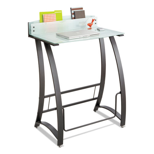 Xpressions Stand-Up Workstation, 35w x 23d x 49h, Frosted/Black, Sold as 1 Each