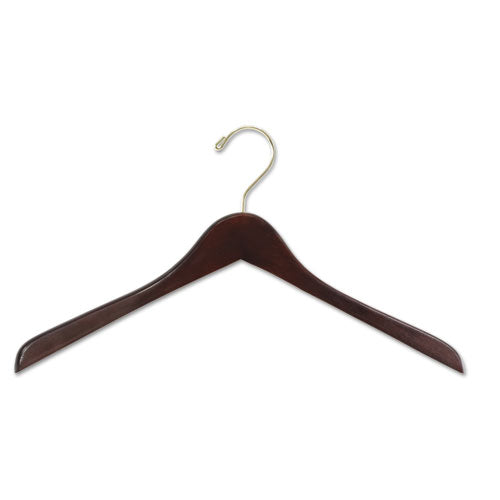 Safco - Wood Hangers, 8/Pack, Sold as 1 PK