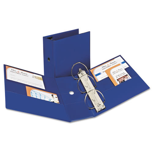 Avery - Durable Slant Ring Locking Reference Binder, 5-inch Capacity, Blue, Sold as 1 EA