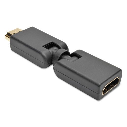 HDMI Adapter Cables, 1", Black, HDMI Male; HDMI Male, Sold as 1 Each