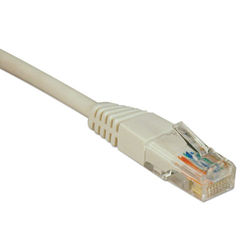 CAT5e Molded Patch Cable, 10 ft., White, Sold as 1 Each