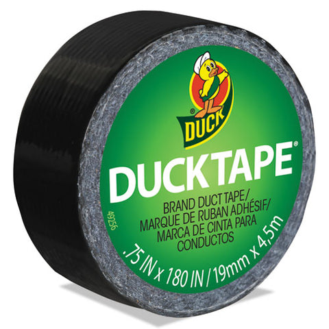 Ducklings DuckTape, 9 mil, 3/4" x 180", Black, Sold as 1 Roll