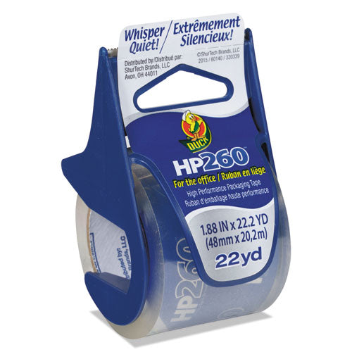 Duck - HP260 Packaging Tape w/Dispenser, 1.88-inch x 22.2 yds, Clear, Sold as 1 EA