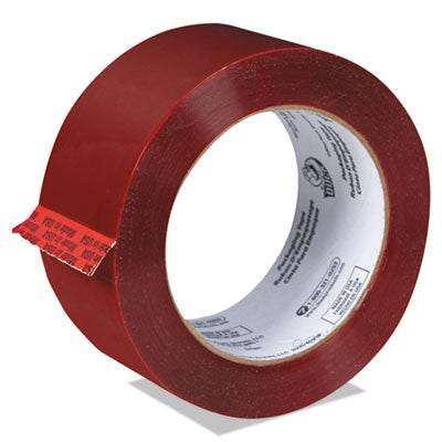 Commercial Grd Color-Coding Packaging Tape, 1.88" x 109.3yds, 3" Core, Red, Sold as 1 Roll