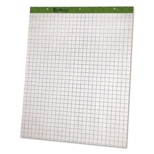 Flip Charts, 1" Quadrille, 27 x 34, White, 50 Sheets, 2/Pack, Sold as 1 Carton, 2 Each per Carton 