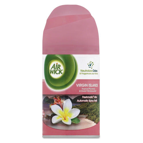 FreshMatic Ultra Spray Refill, Virgin Islands Paradise Flowers, 6.17oz Aerosol, Sold as 1 Each
